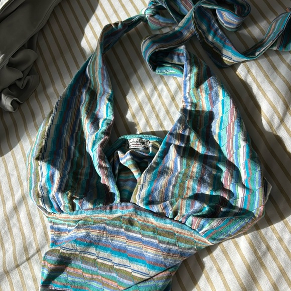 INTIMATELY FREE PEOPLE RETRO BABE HALTER BODYSUIT TOP SIZE XS MSRP $68.00 NWOT - Picture 8 of 8